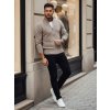 Sweter męski rozpinany beżowy Dstreet WX2228 (Velikost M, Barva Béžová)