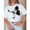 Dámské tričko PEARLTHY Dstreet RY2718 (Velikost M/L, Barva Bílá)
