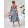 Dámské džínové šaty SUMMER SKY Dstreet EY2585 (Velikost S, Barva Modrá - světle)