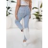 Dámské džíny skinny BLUEVIBE  UY2679 (Velikost S, Barva Modrá - světle)