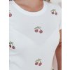 Dámské tričko CHERRYDUST Dstreet RY2853 (Velikost S/M, Barva Bílá)