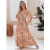 Dámské šaty maxi FLORALUSH Dstreet EY2630 (Velikost M/L, Barva Vícebarevná)