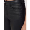 Dámské lesklé džíny Dstreet UY2750 (Velikost 36, Barva Černá)