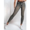 Dámské džíny skinny s páskem Dstreet UY2810 (Velikost 28, Barva Modrá - světle)