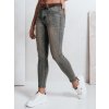 Dámské džíny skinny s páskem Dstreet UY2810 (Velikost 28, Barva Modrá - světle)