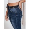 Dámské džíny skinny s vyšším pasem Dstreet UY2823 (Velikost 28, Barva Modrá)