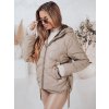 Dámská prošívaná bunda OLMOS DSTREET TY4238 (Velikost S, Barva Béžová)