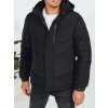 Pánská prošívaná zimní bunda s kapucí Dstreet TX5069 (Velikost S, Barva Černá)