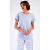Dámské pyžamo kapri Nature (Barva Modrá - světle, Velikost XL)