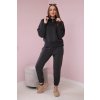 Dámská zateplená souprava Evita - mikina + tepláky (Velikost UNI, Barva Černá)