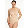 Dámské body Julimex 421 Seamless Body (Velikost L, Barva Béžová)
