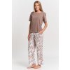 Dámské pyžamo Moraj PDD4900-026 (Velikost 3XL, Barva Smetanová)