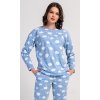 Dámské pyžamo dlouhé Obláček (Barva Modrá - světle, Velikost S)