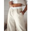 Dámské kalhoty wide leg DARAMY Dstreet UY2101 (Velikost S, Barva Béžová)