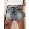Dámské džínové šortky FASHIONFIT Dstreet SY0359 (Velikost S, Barva Modrá - světle)