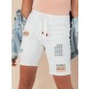Dámské džínové kraťasy VENICE Dstreet SY0392 (Velikost S, Barva Bílá)