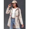 Dámská bunda GLAMJACKET Dstreet TY4382 (Velikost S, Barva Béžová)