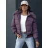 Dámská zimní bunda s kapucí COLDPACK Dstreet TY4427 (Velikost S, Barva Hnědá)
