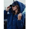 Dámská zimní bunda s kapucí COZYLUX Dstreet TY4557 (Velikost S, Barva Modrá)