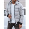 Pánská zimní bunda s kapucí Dstreet TX4838 (Velikost M/48, Barva Béžová)