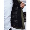 Pánská zimní bunda s kapucí Dstreet TX4909 (Velikost M, Barva Zelená)