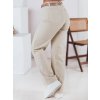 Dámské manšestrové kalhoty wide leg WELVIA Dstreet UY2302 (Velikost S, Barva Béžová)