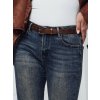 Dámské úzké džíny SKINNYJEAN s páskem Dstreet UY2328 (Velikost 28, Barva Modrá - světle)