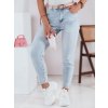 Dámské džíny slim fit SLIMLOVE Dstreet UY2346 (Velikost S, Barva Modrá - světle)