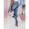 Dámské džíny skinny SKINNTON Dstreet UY2350 (Velikost S, Barva Modrá - světle)