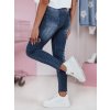 Dámské džínové kalhoty slim fit SKYFINE Dstreet UY2361 (Velikost S, Barva Modrá - světle)