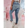 Dámské džíny skinny JEANZI Dstreet UY2373 (Velikost 34, Barva Modrá - světle)