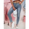 Dámské džínové kalhoty skinny SKINLENA Dstreet UY2374 (Velikost S, Barva Modrá - světle)