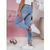 Dámské džíny slim fit MYJINN Dstreet UY2380 (Velikost S, Barva Modrá - světle)
