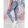 Dámské džíny skinny SKINLINE Dstreet UY2388 (Velikost S, Barva Modrá - světle)