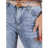 Dámské džíny skinny SKINLINE Dstreet UY2388 (Velikost S, Barva Modrá - světle)