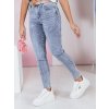 Dámské džíny skinny SKINLINE Dstreet UY2388 (Velikost S, Barva Modrá - světle)