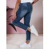 Dámské džíny slim fit střední pas FLEXI Dstreet UY2389 (Velikost S, Barva Modrá)