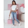 Dámské džíny skinny vyšší pas DERMIX Dstreet UY2394 (Velikost S, Barva Modrá - světle)