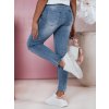 Dámské džíny skinny vyšší pas DERMIX Dstreet UY2394 (Velikost S, Barva Modrá - světle)