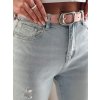 Dámské džíny skinny s páskem DIEGONO Dstreet UY2424 (Velikost S, Barva Modrá - světle)