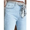 Dámské džíny slim fit s páskem SPARKYS Dstreet UY2425 (Velikost S, Barva Modrá - světle)