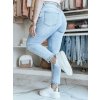 Dámské džíny slim fit s páskem SPARKYS Dstreet UY2425 (Velikost S, Barva Modrá - světle)
