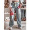 Dámské džíny wide leg STEREO Dstreet UY2436 (Velikost S, Barva Modrá - světle)