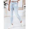 Dámské džíny skinny se zdobením GLAMSKIN Dstreet UY2441 (Velikost 28, Barva Modrá - světle)