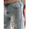 Dámské džíny regular fit DESTINA Dstreet UY2447 (Velikost S, Barva Modrá - světle)