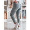 Dámské džíny slim fit s páskem SLIMVISA Dstreet UY2460 (Velikost S, Barva Modrá - světle)