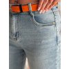 Dámské džíny slim fit CURVITA Dstreet UY2471 (Velikost S, Barva Modrá - světle)