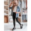 Dámská džínová košile oversize BLUJANES Dstreet DY0455 (Velikost S, Barva Modrá - světle)