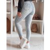 Dámské džíny skinny s páskem FELINA Dstreet UY2474 (Velikost 28, Barva Modrá - světle)