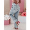 Dámské džíny široké wide leg DIAMONTI Dstreet UY2475 (Velikost S, Barva Modrá - světle)